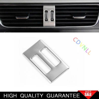 Fit For Audi A4 A5 2009-2016 Silver Steel Central Console Air Outlet Vent Trim - Image 1 of 4