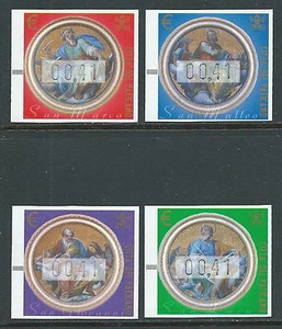 2002 VATICANO AUTOMATICI I QUATTRO EVANGELISTI CON FILI DI SETA 0,41 MNH ** - ED - Picture 1 of 1