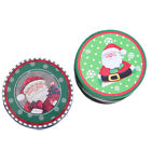 2 Weihnachts-Weißblechdosen, Süßigkeiten-Keks-Aufbewahrung, rund