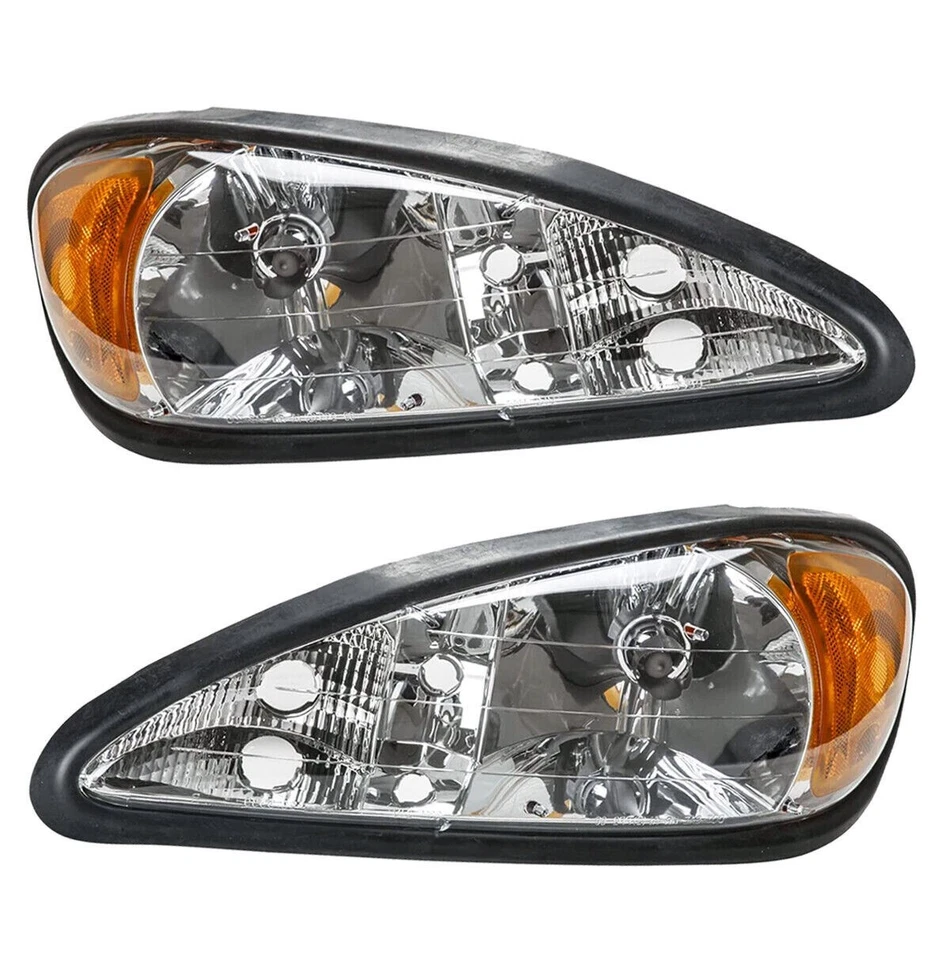 NUEVO Conjunto Faros Faros Izquierdo y Derecho para 99-05 Pontiac Grand Am Par Foto 1 de 4