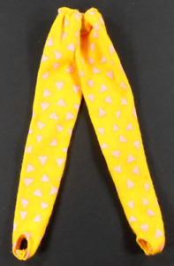 Vtg 1985 Jem & Holograms Pants Yellow w/Pink Triangles 4 Starlight Girl Krissie