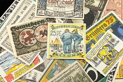 1920-1922 Germany Notgeld (Emergency Money) 25pc - Individuals & Groups - Image 1 of 3