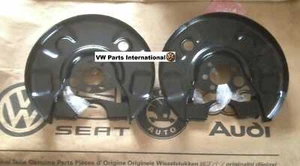 Genuine VW Golf MK2 GTI G60 Rear Brake Disc Shields NS OS PAIR Genuine OEM VW - Picture 1 of 1