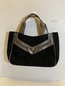Elizabeth Arden Black/Silver Cosmetic Pouch Cotton Cosmetic Bag - Picture 1 of 5