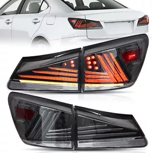Juego de luces traseras LED VLAND ahumadas para Lexus IS250/300 2006-13 de animación secuencial - Imagen 1 de 9