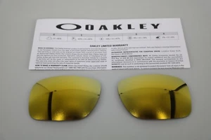 NEW Oakley HOLBROOK 24K IRIDIUM OO9102 Replacement Lens Authentic - Picture 1 of 3