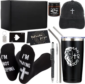 9 Pcs Christian Gifts For Men Fathers Day Gift For Dad Inspirational Gifts Set - Picture 1 of 11