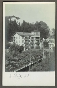 Echtfoto-AK BERCHTESGADEN: PENSION VILLA MINERVA, 1908 - Picture 1 of 2