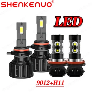 4x 9012 H11 LED Headlight + Fog Light Bulbs Kit For Toyota RAV4 2016-2018 - Bild 1 von 13