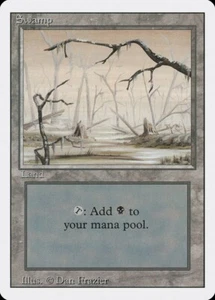 MTG Swamp (B) x4 Revised Edition Common LP Playset - Picture 1 of 1