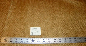 Gold Herringbone Print Velvet Upholstery Fabric 1 Yard R300 - Picture 1 of 1