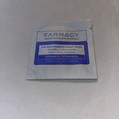 Farmacy 10% Niacinamide Smoothing, Leave-On Night Mask, 1.5ml Sample Sachet - Image 1 of 4
