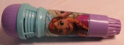Disney Frozen Sing Along Microphone Toy Pretend Play Plastic 7.5" Spring Inside - Image 1 of 4