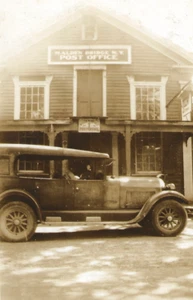c. 1930 MALDEN BRIDGE NY Post Office Photo - Columbia County -Studebaker Car - Bild 1 von 3