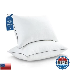 MUFEW Pillows Queen Size Set of 2, Ultra Thick Down Alternative Bed Pillows,C - Picture 1 of 5