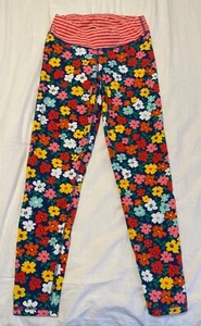 Hanna Andersson Floral Leggings Girls Pants EUC Size 130 8 - Picture 1 of 2