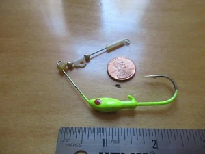3 SPINNERBAIT HEADS 2/5 oz. CHARTREUSE WITH HARDWARE - Picture 1 of 3