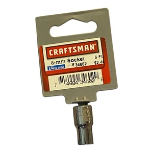 Craftsman 6mm Standard Socket 1/4" Drive 6-Point 34602 - NEW! - Picture 1 of 2