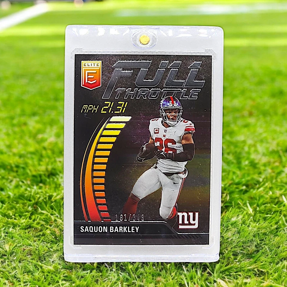 2023 Panini Donruss Elite - Full Throttle - Saquon Barkley - #FT-SB - #181/349 - Image 1 of 2