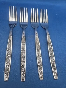 Lot of 4 Stanley Roberts LA SPANA Stainless Dinner Forks 7 3/8" - Picture 1 of 5