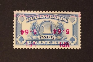 PACK DE 1 CARTAS DE JUEGO DE INGRESOS INTERNOS DE ESTADOS UNIDOS SELLO DE 1904 RF28B CANCELAR VPI 5-64 - Imagen 1 de 2