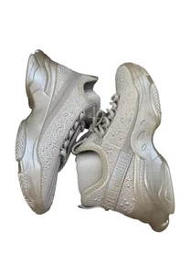 EU 38 - Steve Madden Mistica Sneakers - White Silver with pearls - Bild 1 von 8
