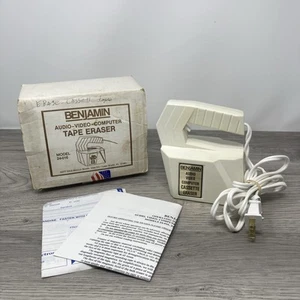 VINTAGE BENJAMIN MODEL 24-016 AUDIO VIDEO COMPUTER CASSETTE TAPE ERASER W/ BOX - Picture 1 of 9