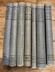 Lot Of 7 L K Antique Lake English Classics books; HC,1898, 1899, 1903, 1904,+3 - Picture 1 of 8