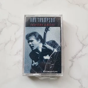 Ron Thompson Just Like A Devil Recorded LIVE, NEW Sealed Cassette Tape 1990 - Picture 1 of 3