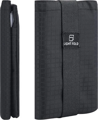 Slim Wallet for Men with RFID Blocking - Minimalist Black  - Image 1 of 4