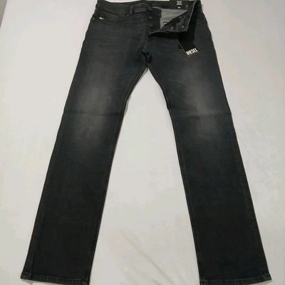 DIESEL Jeans Mens 34x32 Safado Straight Black NWT RM063 Button Fly - Image 1 of 4