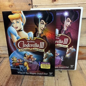 Cinderella III A Twist In Time DVD (Used) Disney Cartoon Slipcase - Picture 1 of 4