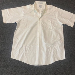 L.L. Bean Hemd Freizeit Button Down Herren Weiß 17 Kurzarm - Bild 1 von 7