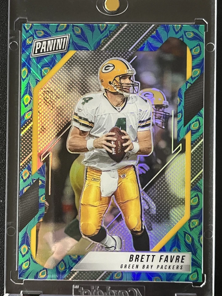 2021 Panini The National VIP Peacock Prizm Brett Favre Packers RARE 🔥 - Image 1 of 3