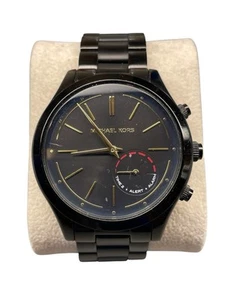 Michael Kors Access Slim Runway Hybrid Smartwatch Black MKT4003 - Picture 1 of 5