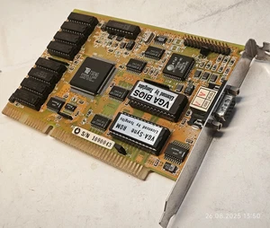 16-BIT ISA VGA Card Syne ILLTS4HV Tseng Labs ET4000AX 1 MB RAM - Picture 1 of 8