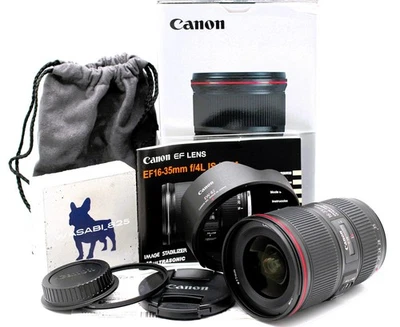 [Casi sin usar con caja] Lente zoom gran angular Canon EF 16-35mm F/4 L IS... - Imagen 1 de 4