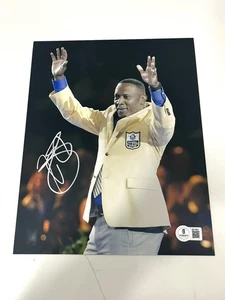 Foto 8x10 firmata a mano Tim Brown LA Raiders Hall of Fame HOF Beckett Cert - Foto 1 di 1