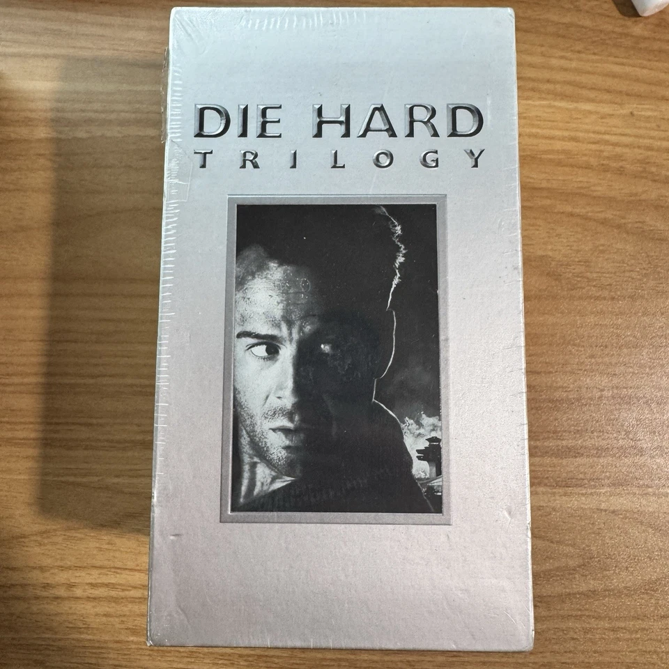 Factory Sealed 1996 Die Hard Trilogy THX VHS 3 Tape Box - Bruce Willis NEW - Image 1 of 3