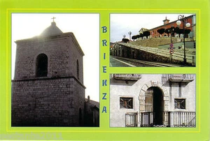 B54, Cartolina BRIENZA, POTENZA, CAMPANILE , PIAZZA MUNICIPIO , PORTALE PERFETTA - Picture 1 of 1