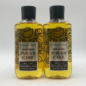 Bath & Body Works Iced Lemon Pound Cake Wash Gel w/ Aloe 10 Fl Oz S/2 #7017 - Picture 1 of 1