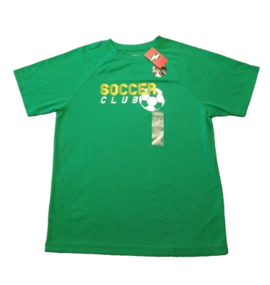 Мальчики просто для спорта зеленый SS впитывающий футбольный клуб футболка размер XL - новый с Ярлыками - Изображение 1 из 3