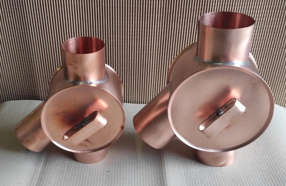 Copper rainwater flap rainwater distributor water distributor Ø 80 & 100 mm - Image 1 of 1