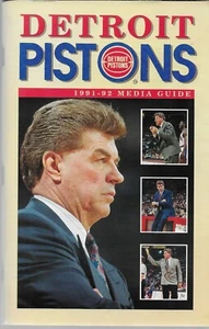 1991-92 DETROIT PISTONS MEDIA GUIDE Yearbook 1992 CHUCK DALY FINALE GUIDE - Picture 1 of 4