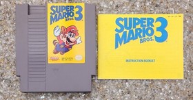 Super Mario Bros. 3 - Nintendo NES game with Booklet - Tested!