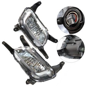 Pair Fog Lights Assembly Bumper Lamp +Bulb For Kia Optima Sedan 2014 2015 LH&RH - Picture 1 of 11