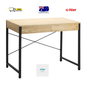 Desk and Draw Timber Metal Durable Stylish Quality Laptop Study Productive Solid - Picture 1 of 5