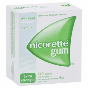 Nicorette Gum Extra Strength 4mg Classic 210 Chewing Gum OzHealthExperts - Imagen 1 de 1