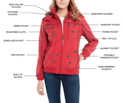 Nueva chaqueta bomber roja para mujer BAUBAX - Elección de talla  Foto 1 de 3