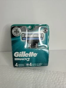 Gillette Mach3 Men's Razor Blade Refill Cartridges - Pack of 4 - Picture 1 of 6